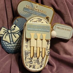 Mellow & Mod Mini Golf Pouch with Tees And Bag Tag